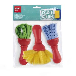 BLISTER 3 PINCELES MAXI GOMA EVA&ESPONJA SURTIDO