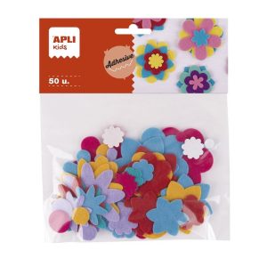 BLISTER 50 FORMAS FIELTRO FLORES SURTIDAS