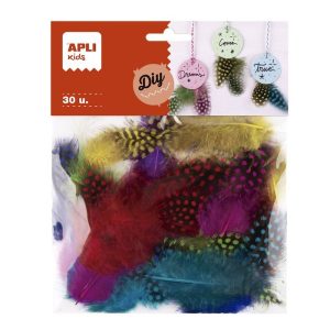 BLISTER 30 PLUMAS DECORATIVAS SURTIDAS