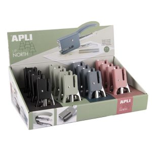 EXPOSITOR 16 GRAPADORAS UP NORTH COLORES SURTIDOS