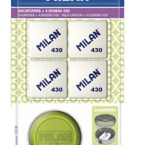 BLISTER 1 SACAPUNTAS SPIN + 4 GOMAS 430
