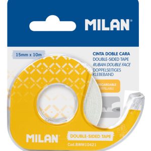 CINTA ADHESIVA MILAN DOBLE CARA 15 MM X 10 M BLISTER
