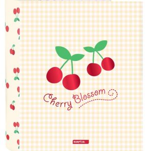 CARPETA FOLIO 4 ANILLAS LOMO ANCHO CHERRY