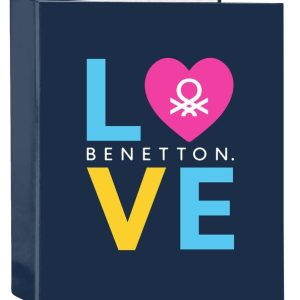 CARPETA FOLIO 4 ANILLAS LOMO ANCHO BENETTON LOVE