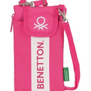 BOLSITO BANDOLERA MONEDERO PORTAMOVIL BENETTON RASPBERRY