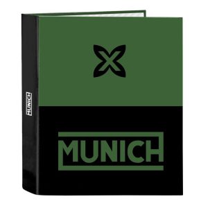 CARPETA FOLIO 4 ANILLAS LOMO ANCHO MUNICH CAVIAR