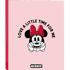 CARPETA FOLIO 4 ANILLAS MIXTAS MINNIE MOUSE LOVING