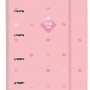 CARPEBLOC 4 ANILLAS + RECAMBIO A4 100 H, GLOWLAB HEARTS