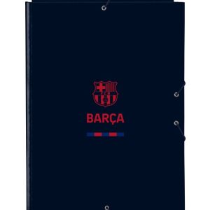 CARPETA FOLIO GOMAS SOLAPAS F,C, BARCELONA CORPORATIVA