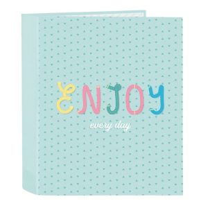 CARPETA FOLIO 4 ANILLAS LOMO ANCHO BLACKFIT8 ENJOY