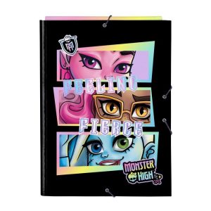 CARPETA FOLIO GOMAS SOLAPAS MONSTER HIGH CREEP