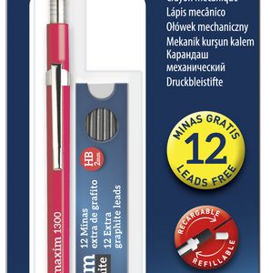 PORTAMINAS MAXIM 2 MMHB Y CAJA DOCENA MINAS 2 MM BLISTER