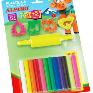 PLASTILINA ALPINO HERRAMIENTAS 17 GR BLISTER 10 + 2 ROLLITOS