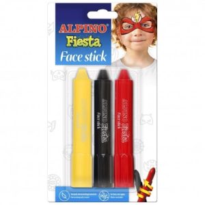 MAQUILLAJE ALPINO FACE STICK SUPERHEROES BLISTER 3 UDS