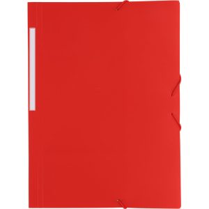 CARPETA POLYGRAF 3 SOLAPAS GOMAS ROJO