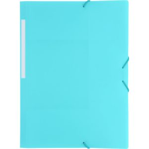 CARPETA POLYGRAF 3 SOLAPAS GOMAS AZUL CLARO