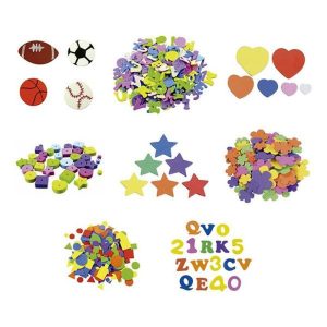 BLISTER 100 LETRAS PUZLE GOMA EVA ADHESIVA