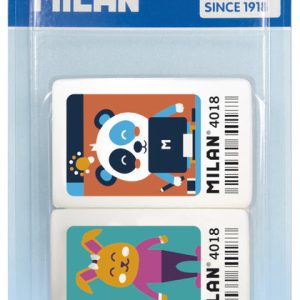 BLISTER 2 GOMAS CON DIBUJOS INFANTILES 4018 (MIGA DE PAN)