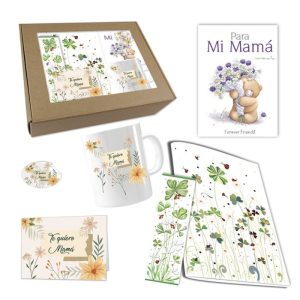 CAJA REGALO DIA DE LA MADRE FLORECILLAS