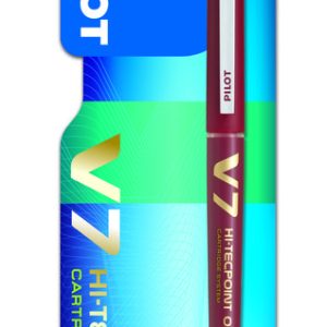 ROTULADOR PILOT V7 TINTA LIQUIDA ROJO BLISTER 1 UD
