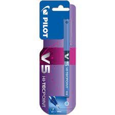 ROTULADOR PILOT V5 TINTA LIQUIDA AZUL CLARO BLISTER 1 UD