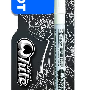 ROTULADOR PILOT SC-W-EF PERMANENTE PUNTA FINA BLANCO BLISTE