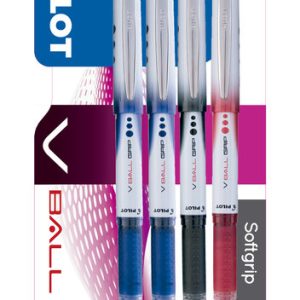 ROTULADOR PILOT V-BALL GRIP 0,5 TINTA NEGRO, 2 AZUL Y ROJO