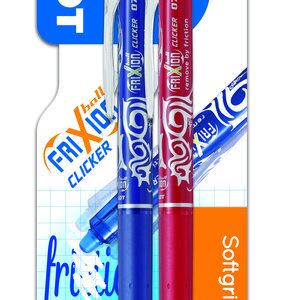 BOLIGRAFO PILOT FRIXION CLICKER BLISTER AZUL Y ROJO
