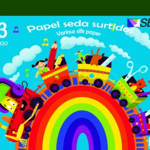 BLOC MANUALIDADES SELVI A3 SEDA COLORES SURTIDOS