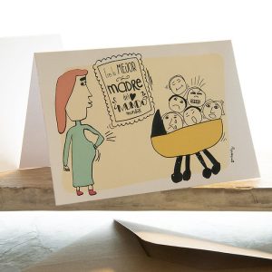 TARJETA DE FELICITACION LA MEJOR MADRE DEL MUNDO