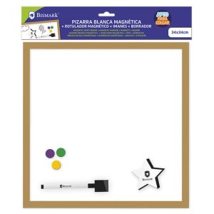PIZARRA MAGNETICA CON MARCO Y ACCESORIOS