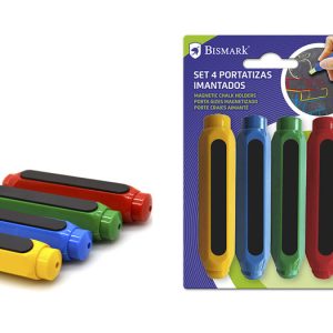 SET 4 PORTATIZAS IMANTADO CON TIZA COLORES