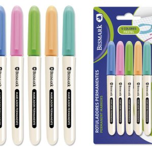 ROTULADORES PERMANENTES COLORES PASTEL PACK 5