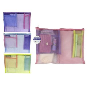 PORTATODOCUMENTOS REJILLA PASTEL