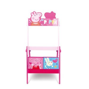 PIZARRA MADERA DOBLE CARA + 2 CAJAS ORGANIZADORAS PEPPA PIG