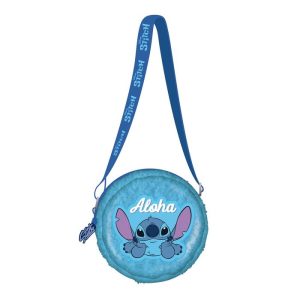 BOLSITO BANDOLERA REDONDO PELUCHE STITCH