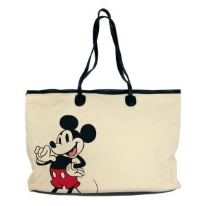 BOLSA DE TELA LONETA XL SHOPPING CUADRADA MICKEY