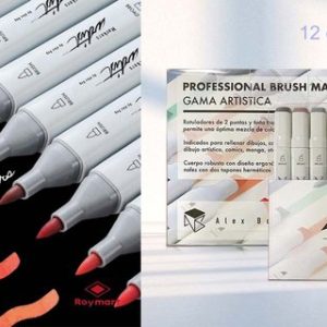 ROTULADORES PROFESSIONAL BRUSH MARKER PASTEL COLORS UNIDADE