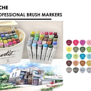 ROTULADORES CANVAS LUXE PROFESSIONAL BRUSH MARKER 30 COLORE