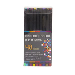 SET 48 ROTULADORES COLOR FINELINER PUNTA FINA 04 MM SURTIDO