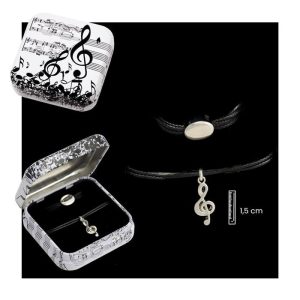 PULSERA CLAVE DE SOL NEGRO