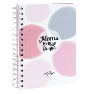 CUADERNO A5 MAMA BRILLAS BONITO