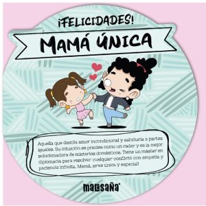 TARJETA DE FELICITACION MAMA UNICA