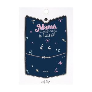 SET MAMA PULSERA Y PENDIENTES MAMA CONTIGO HASTA LA LUNA