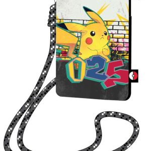 BOLSITO BANDOLERA PARA MOVIL CON CORDON POKEMON PIKACHU