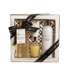 SET BA?O PERFUMADO DORADO IDC INSTITUTE