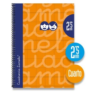 BLOC 4? LAMELA FORRADO CUADROVIA 2,5MM NARANJA