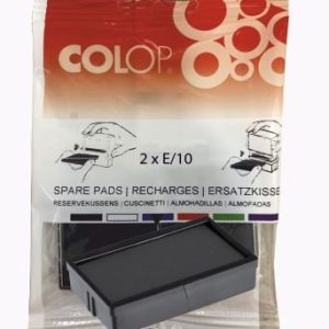 BLISTER 2 RECAMBIOS ALMOHADILLA MODELO E/10 NEGRO