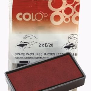 BLISTER 2 RECAMBIOS ALMOHADILLA MODELO E/20 ROJO