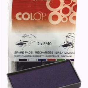 BLISTER 2 RECAMBIOS ALMOHADILLA MODELO E/40 AZUL